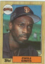 1987 Topps Baseball Cards      672     Chili Davis